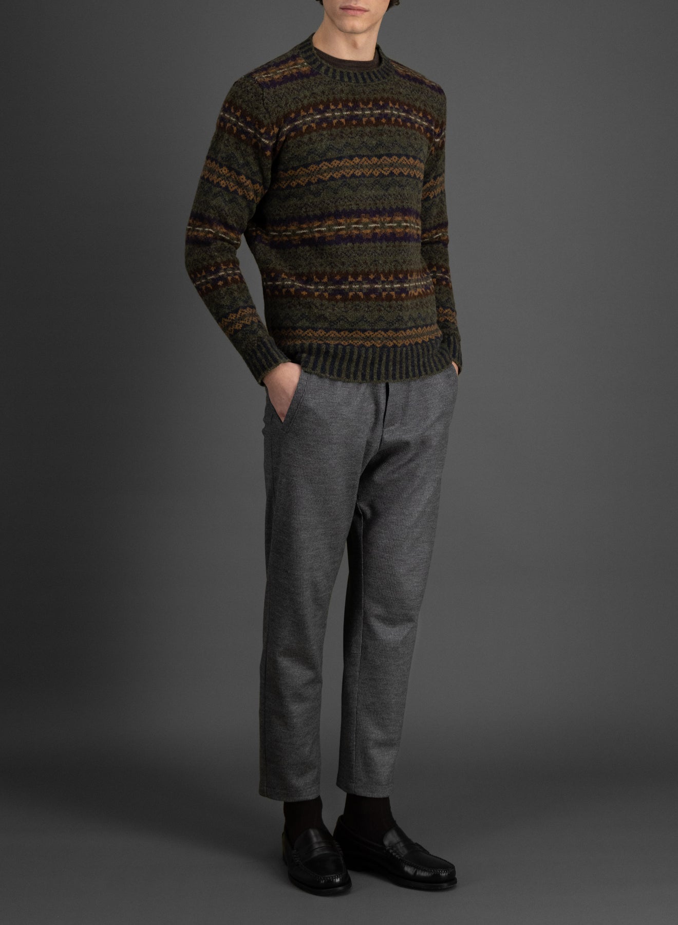 Brodie sweater 100% soft shetland wool