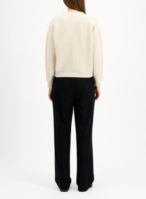 Raglan crew neck sweater - crafted with Todd and Duncan Superfine Lamb’s wool yarn