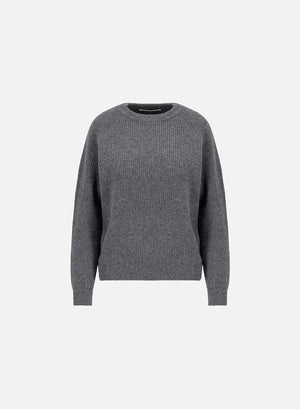 Raglan crew neck sweater - crafted with Todd and Duncan Superfine Lamb’s wool yarn