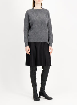 Raglan crew neck sweater - crafted with Todd and Duncan Superfine Lamb’s wool yarn