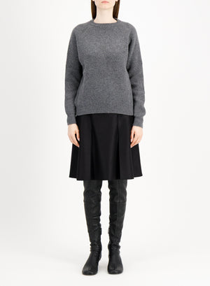 Raglan crew neck sweater - crafted with Todd and Duncan Superfine Lamb’s wool yarn