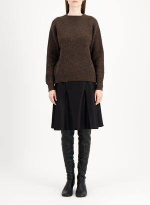 Raglan crew neck sweater - crafted with Todd and Duncan Superfine Lamb’s wool yarn