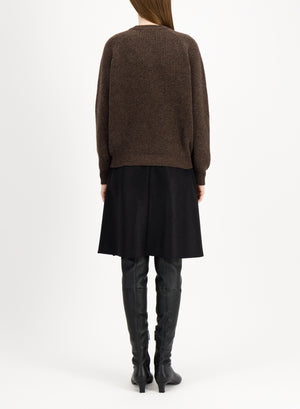Raglan crew neck sweater - crafted with Todd and Duncan Superfine Lamb’s wool yarn