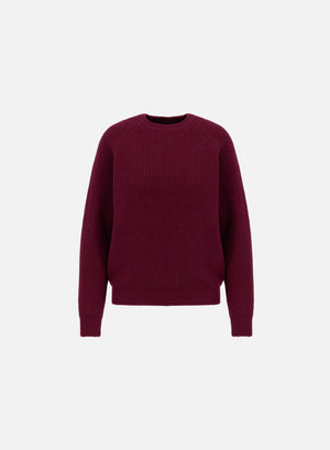 Raglan crew neck sweater - crafted with Todd and Duncan Superfine Lamb’s wool yarn