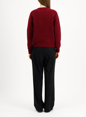 Raglan crew neck sweater - crafted with Todd and Duncan Superfine Lamb’s wool yarn