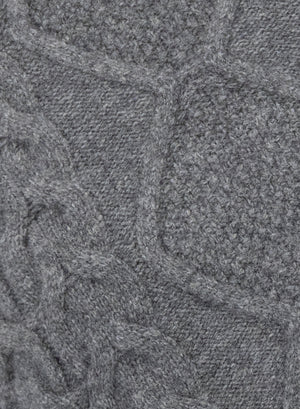 Cable-knit vest - crafted with Todd and Duncan Superfine Lamb’s wool yarn