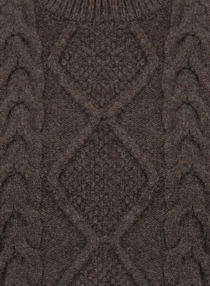Cable-knit vest - crafted with Todd and Duncan Superfine Lamb’s wool yarn
