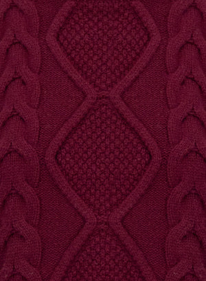 Cable-knit vest - crafted with Todd and Duncan Superfine Lamb’s wool yarn