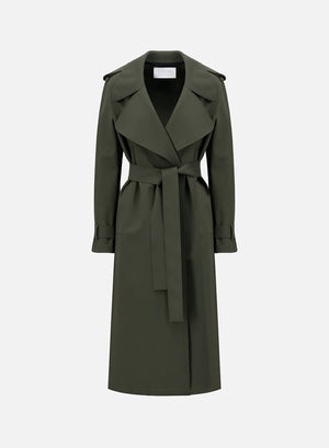 Double vent trench coat scuba