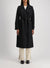 Double vent trench coat light pressed wool