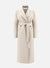 Long maxi coat pressed wool