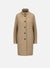 Egg shaped coat cashmere crafted with Loro Piana fabric