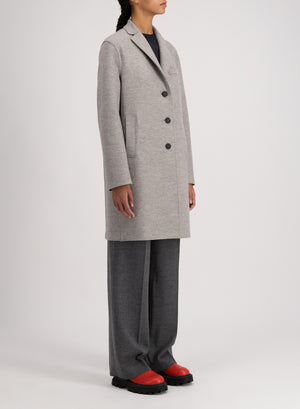 Topcoat pressed wool