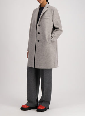 Topcoat pressed wool