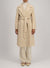 Belted long coat wool & silk P.O.W pattern crafted with Loro Piana fabric