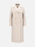 Military coat in pressed wool