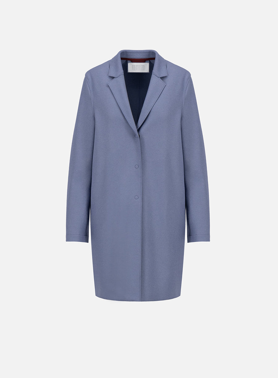 Cocoon coat wool cashmere blend Harris Wharf London