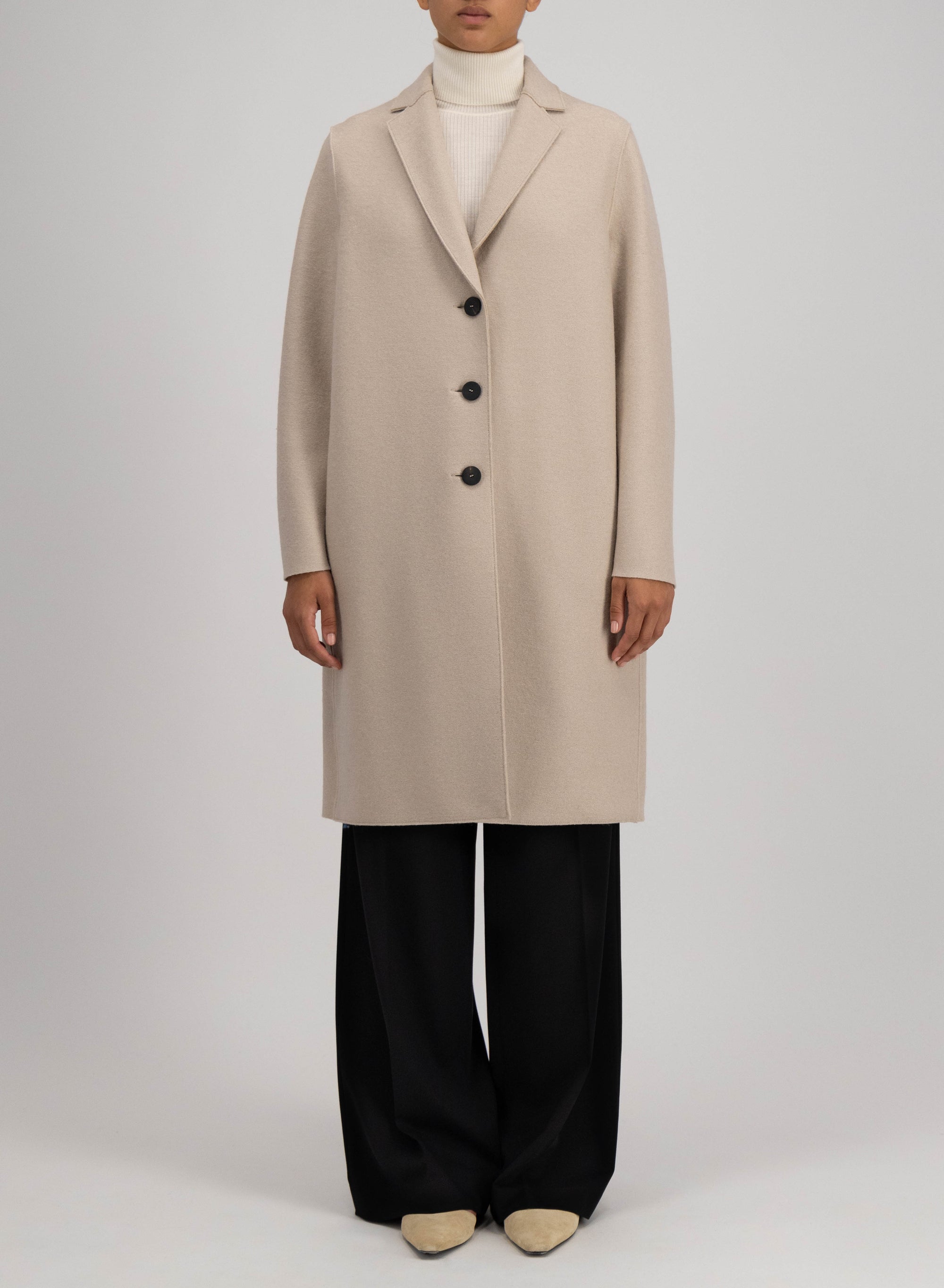 Overcoat pressed wool