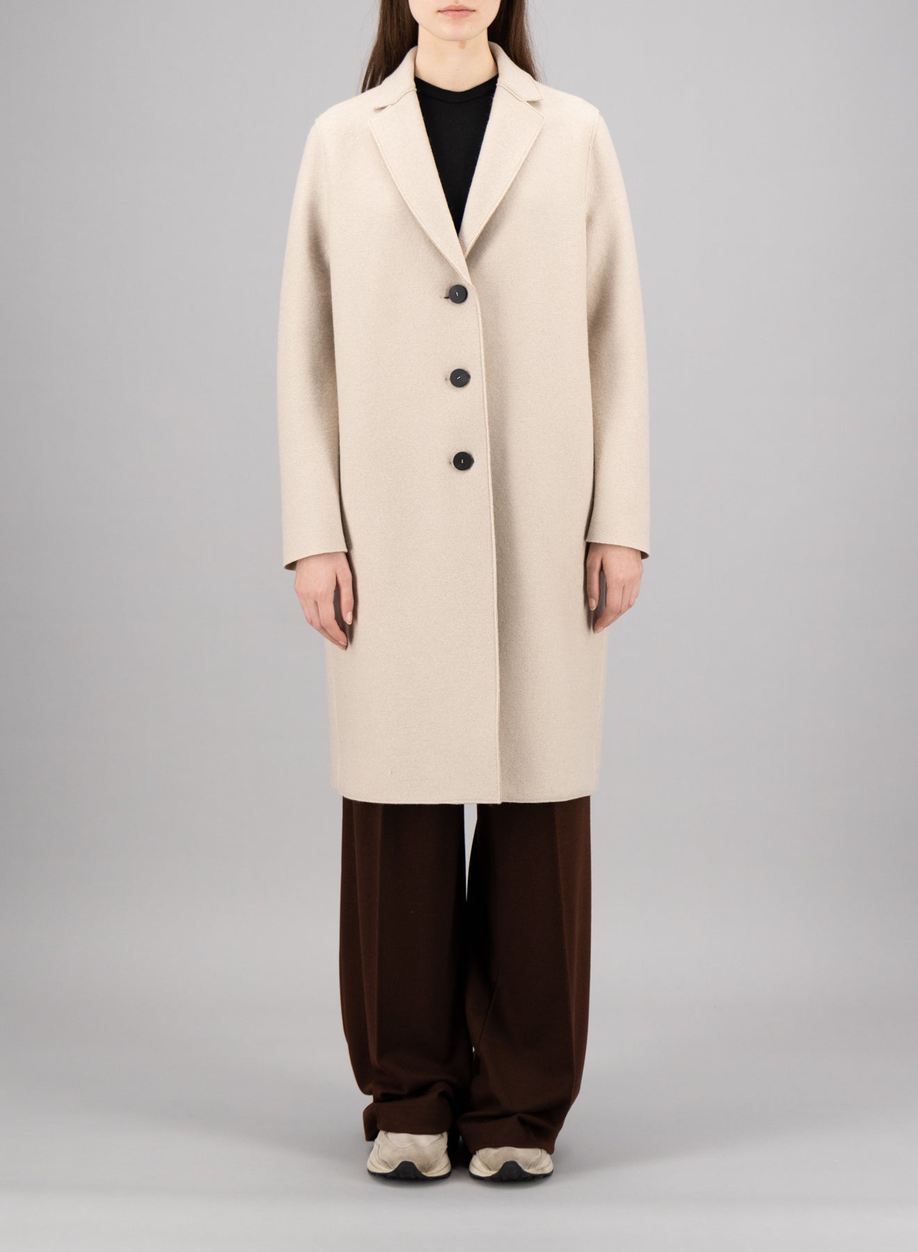 Overcoat pressed wool - Harris Wharf London .com