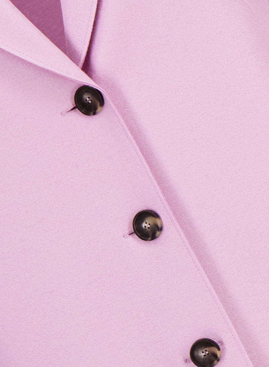 Overcoat in light pressed wool