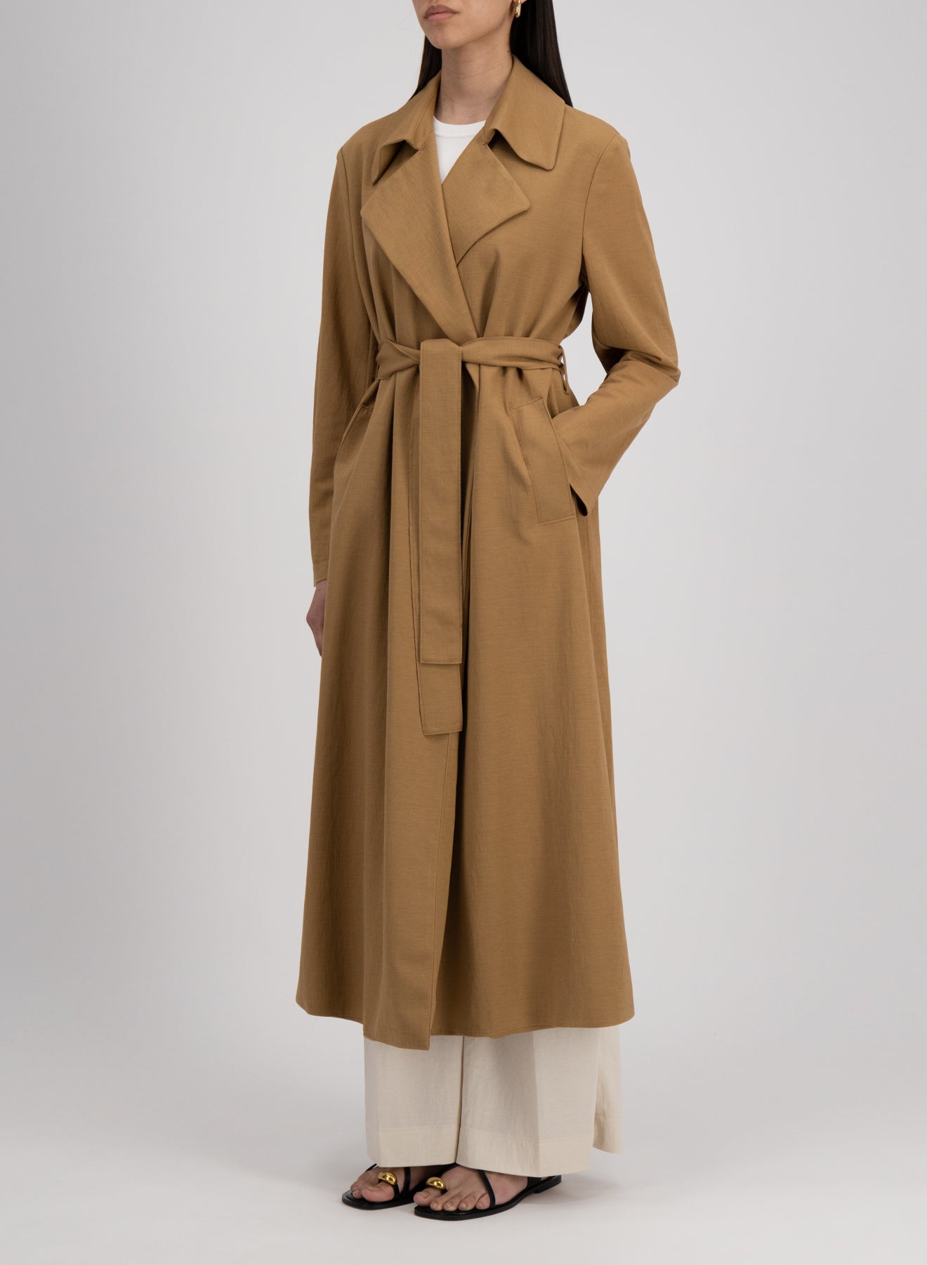 Long trench rayon