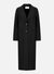 Long boxy coat light pressed wool