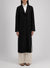 Long boxy coat light pressed wool