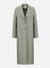 Long boxy coat light pressed wool