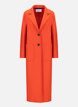 Long boxy coat cashmere blend