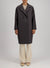 Dropped shoulder coat pressed wool