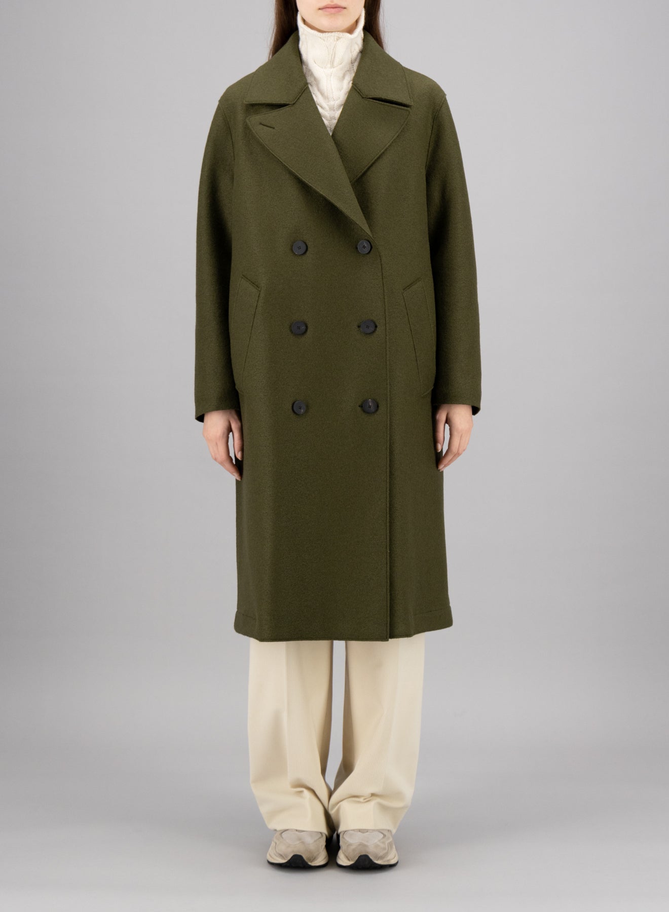 Sailor coat pressed wool