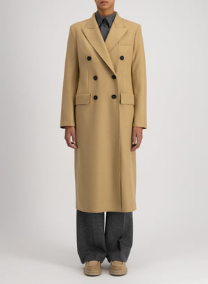 Tailored coat cashmere blend