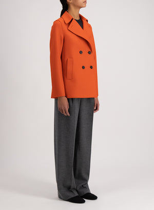 Peacoat pressed wool