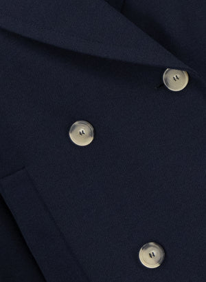 Peacoat diagonal crafted with Loro Piana fabric