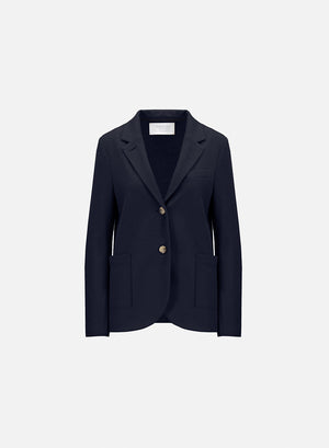 Stand up collar blazer honeycomb crafted with Loro Piana fabric