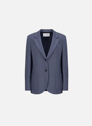 Boyfriend blazer with shoulder pads superfine merino