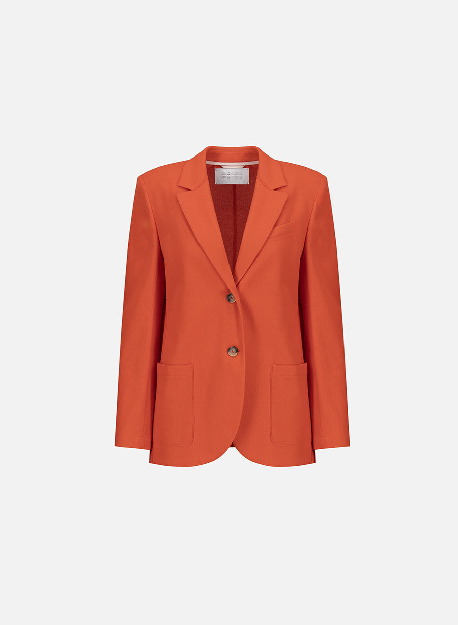 Boyfriend blazer honeycomb crafted with Loro Piana fabric