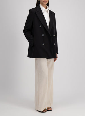 slouchy peacoat techno viscose