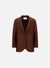 Travel blazer with shoulder pads pressed wool