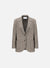 Travel blazer patterned wool & cotton blend moleskin texture