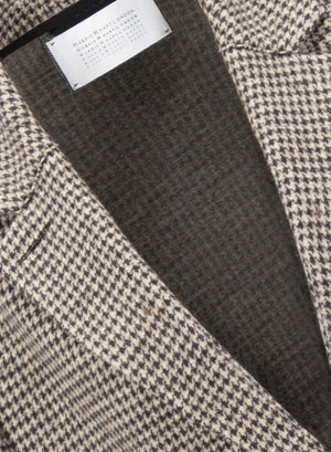 Travel blazer patterned wool & cotton blend moleskin texture