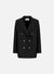 Slouchy peacoat light pressed wool