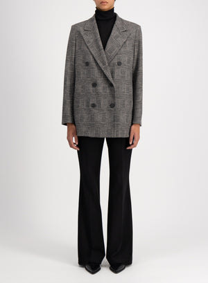 Slouchy peacoat p.o.w. crafted with Loro Piana fabric