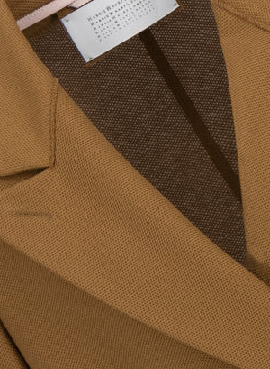 slouchy peacoat with s.p. honeycomb crafted with Loro Piana fabric