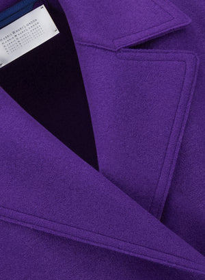 Cropped peacoat pressed wool