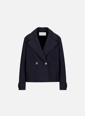 Cropped peacoat scuba