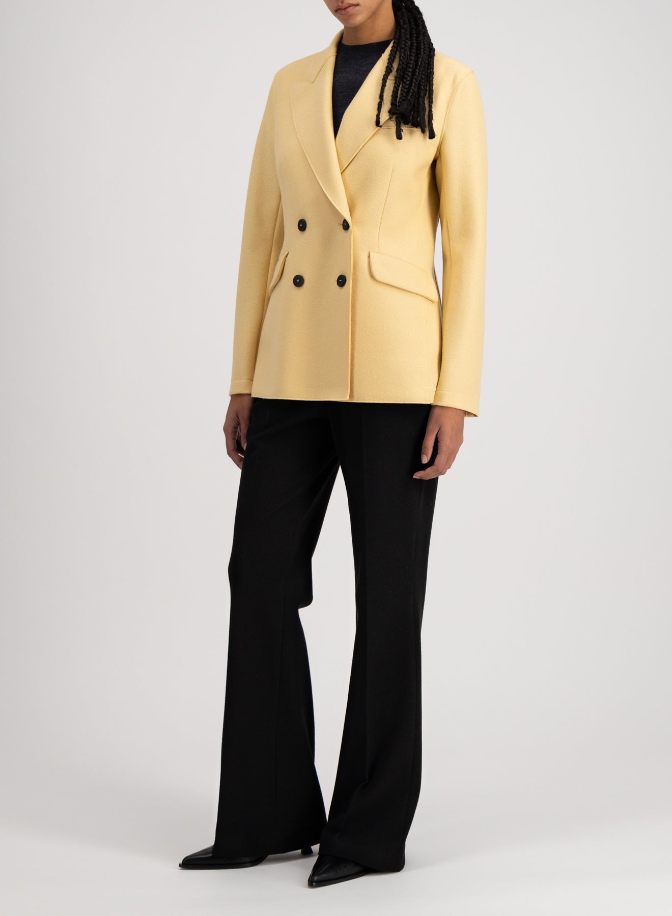 Tailored blazer light pressed wool