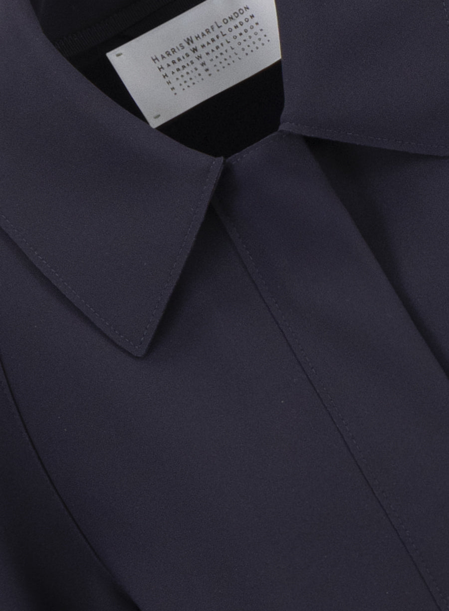 Cropped raglan jacket scuba