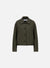 Cropped coach jacket boiled wool