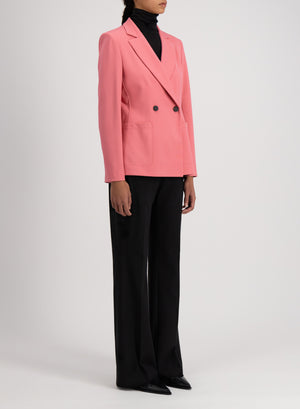 Blazer with shoulder pads viscose flannel